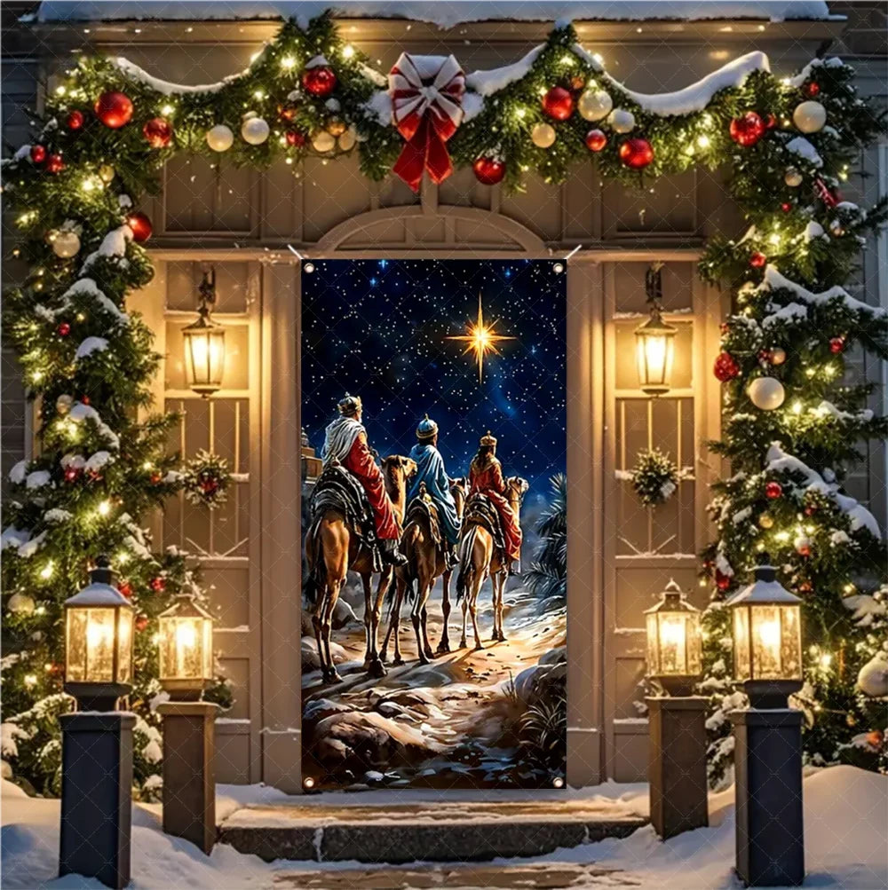 Christmas Nativity Door Banner