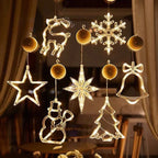Snowflake Santa Ornaments Christmas