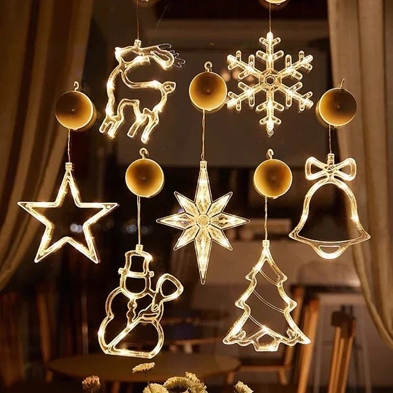 Snowflake Santa Ornaments Christmas
