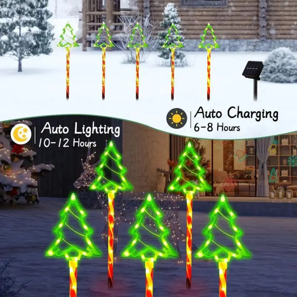 Solar Candy Christmas Pathway Lights
