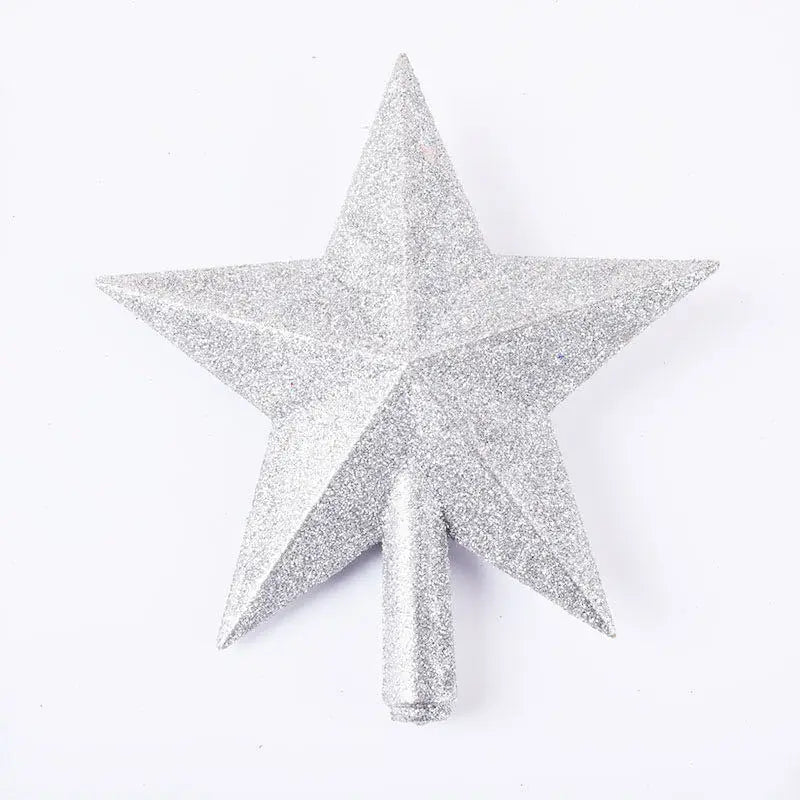 Christmas Tree Top Star Merry Shiny Gold