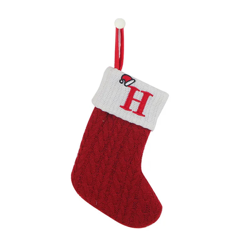 Knit Snowflake Christmas Stockings