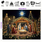 Christmas Nativity Garage Door Banner