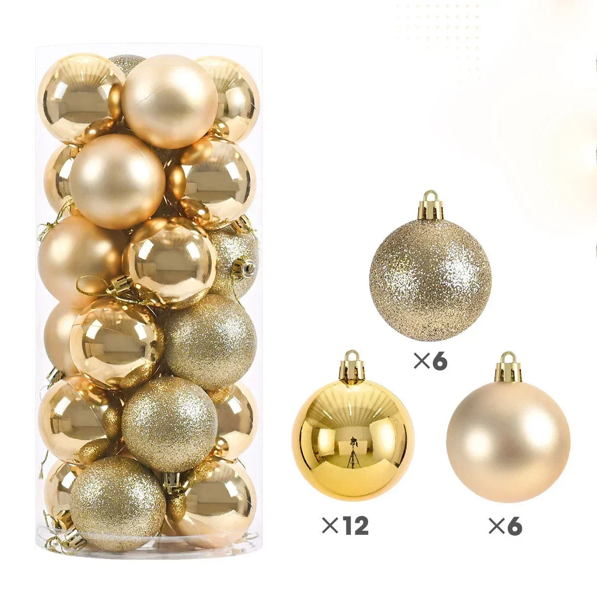 Shiny Christmas Tree Ornaments