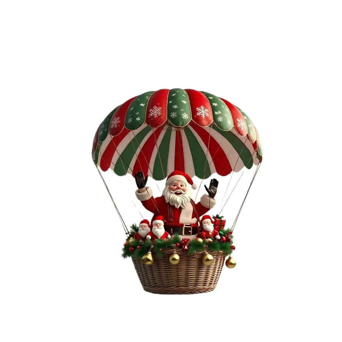 Santa Hot Air Balloon Ornaments