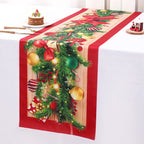Santa Claus Christmas Table Runner Flag Noel
