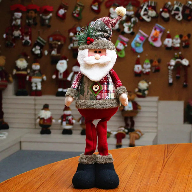 Christmas Dolls Tree Standing Santa, Snowman Reindeer