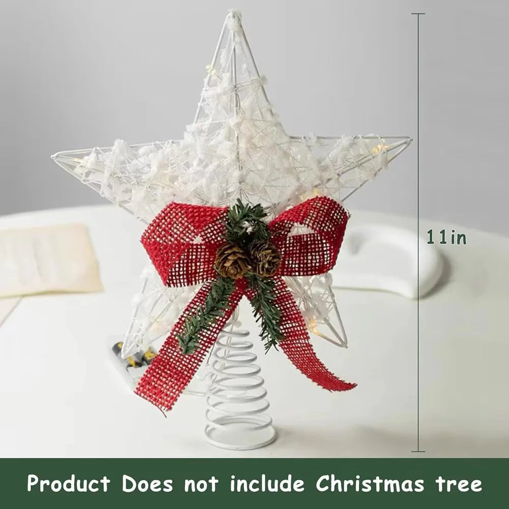 Christmas Tree Star Topper Battery Operated Treetop