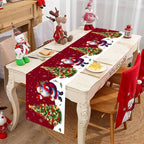 Santa Claus Christmas Table Runner Flag Noel