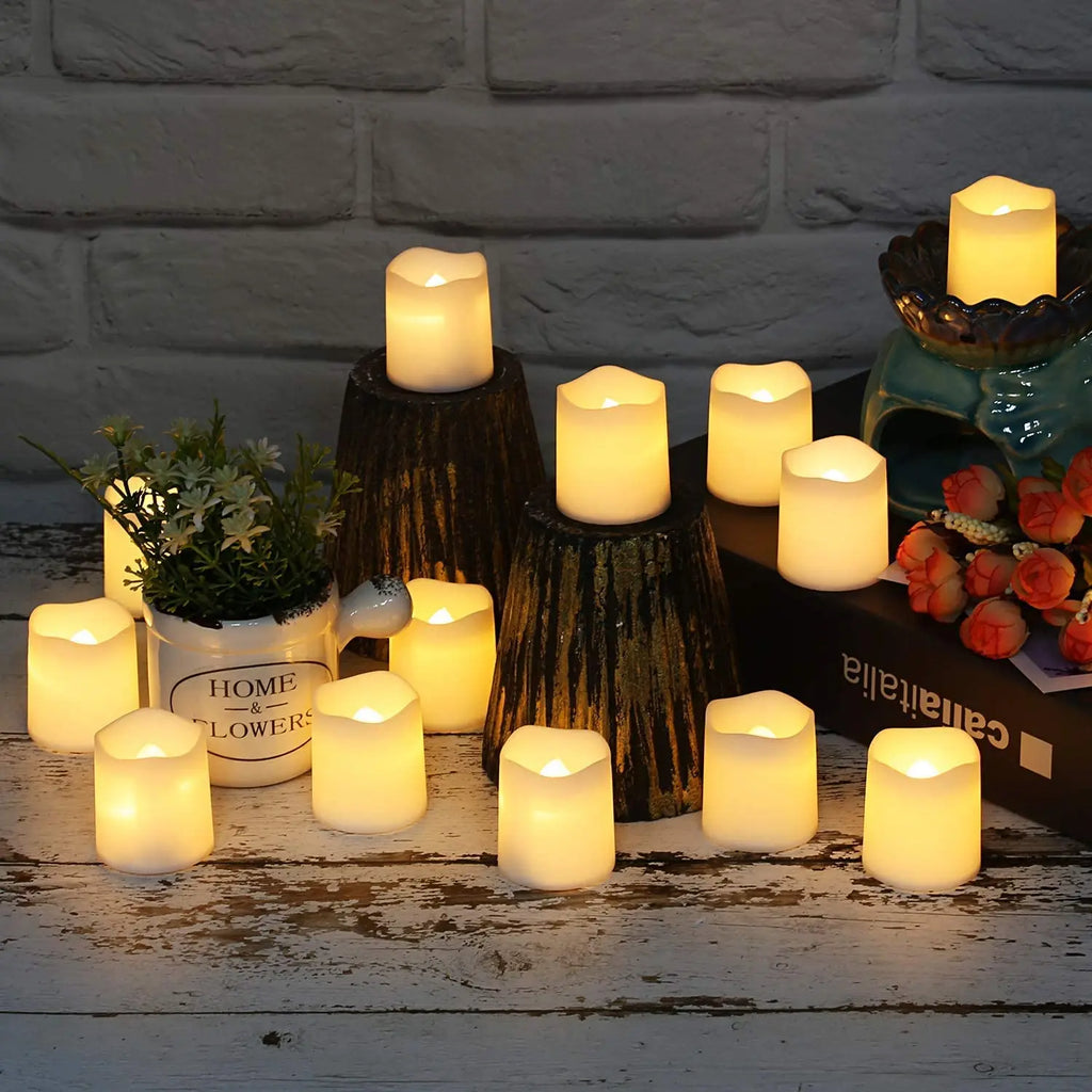 Warm Flickering Holiday Candles