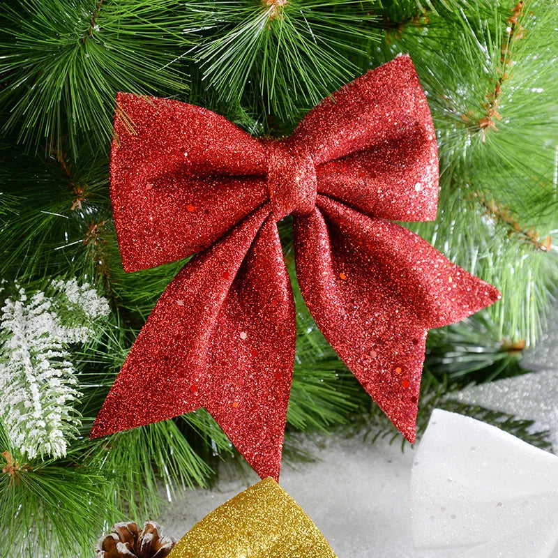 Shimmering Christmas Tree Bows