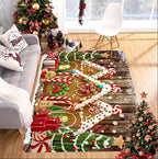 Festive Snowflake Holiday Rug