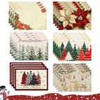 Linen Christmas Tree Placemats