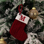 Monogram Christmas Knit Stockings