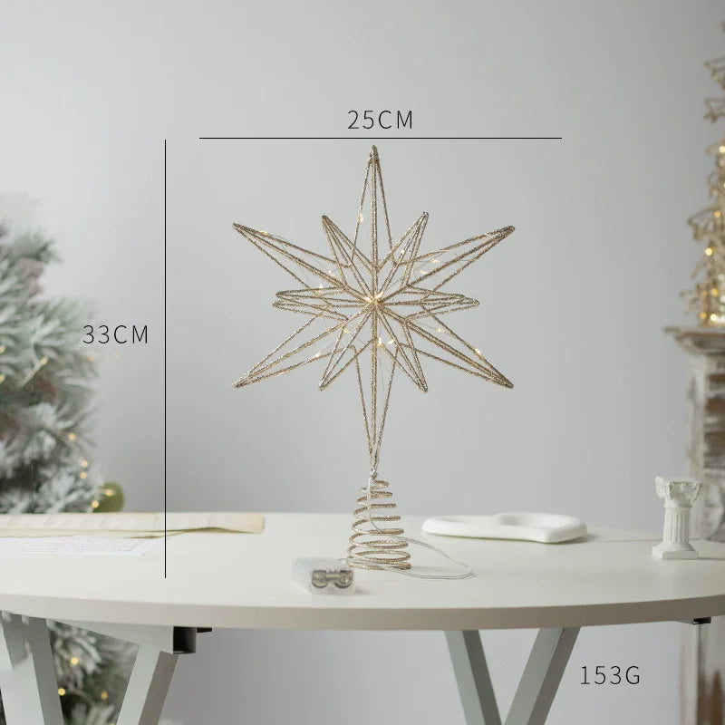 Christmas Tree Toppers Star Ornaments Festival