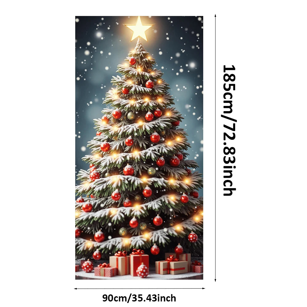 Christmas Tree Door Cover