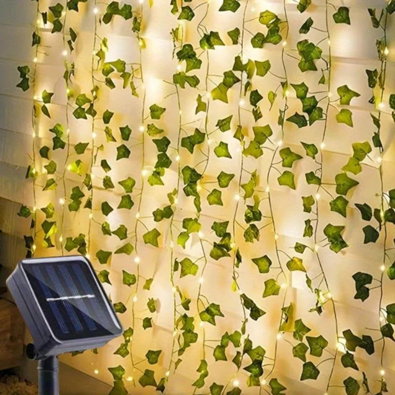 Solar Ivy Leaf Fairy Lights