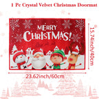 Christmas Door Mat Santa Claus Carpet Merry