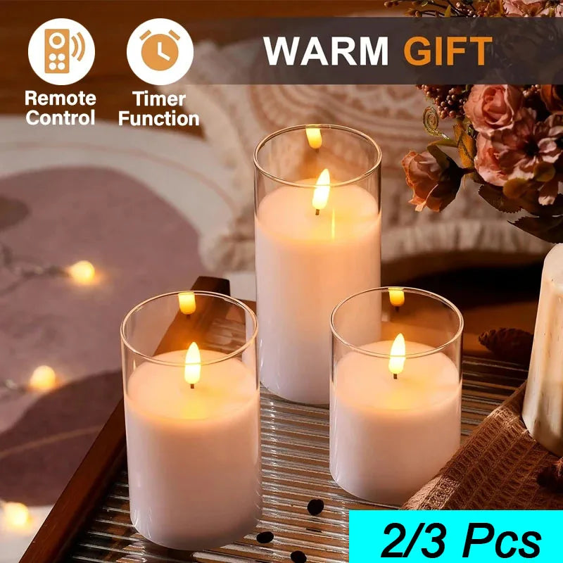Warm Flickering Holiday Candles