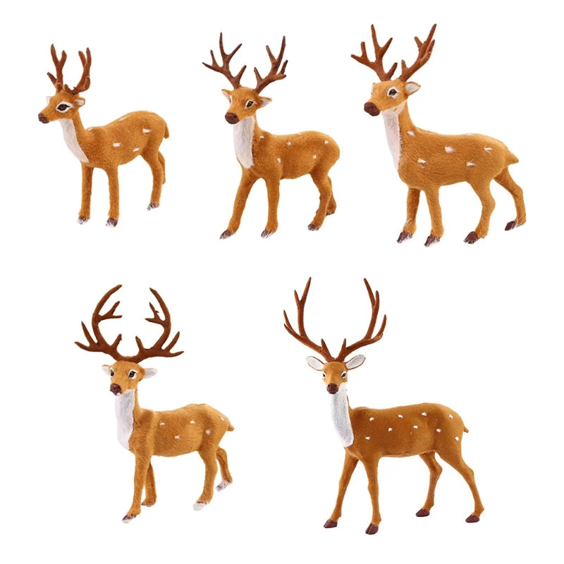 Simulation Plush Reindeer Christmas Elk Dolls Holiday
