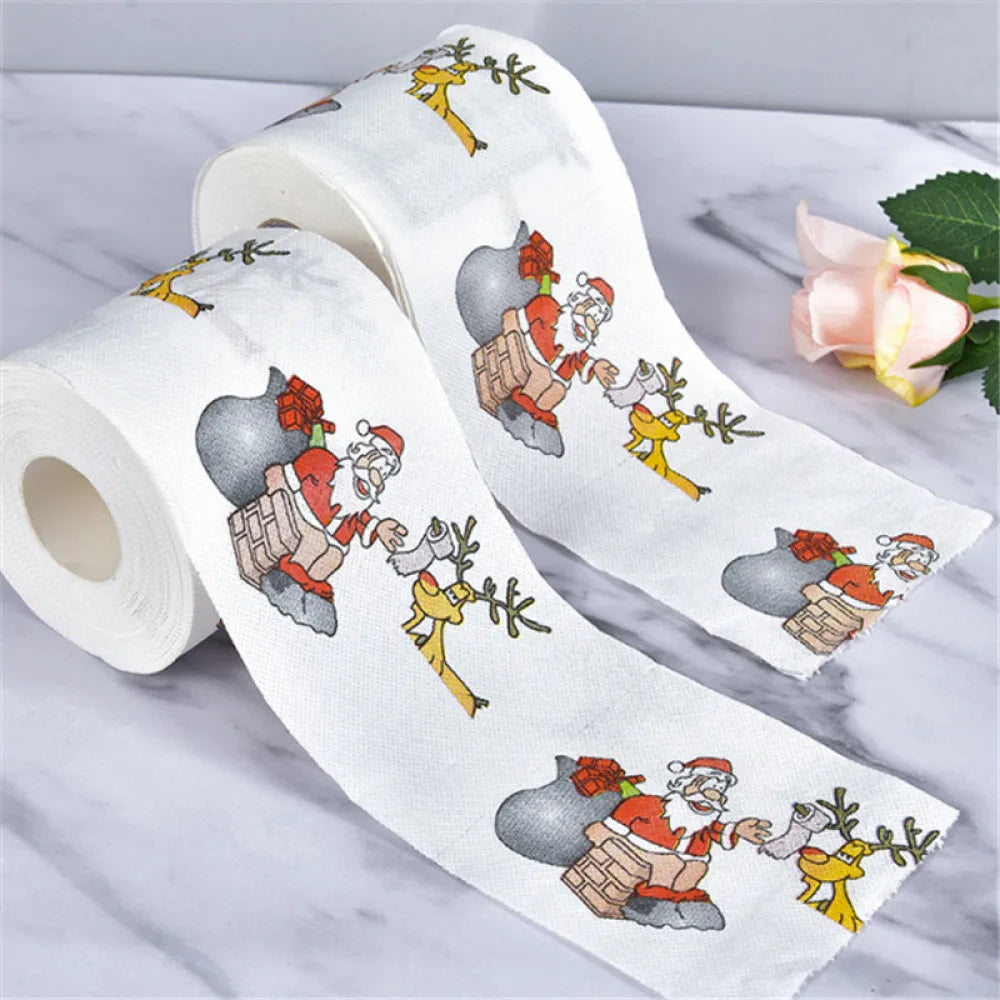 Christmas Paper Festival Theme Printed Wood Pulp