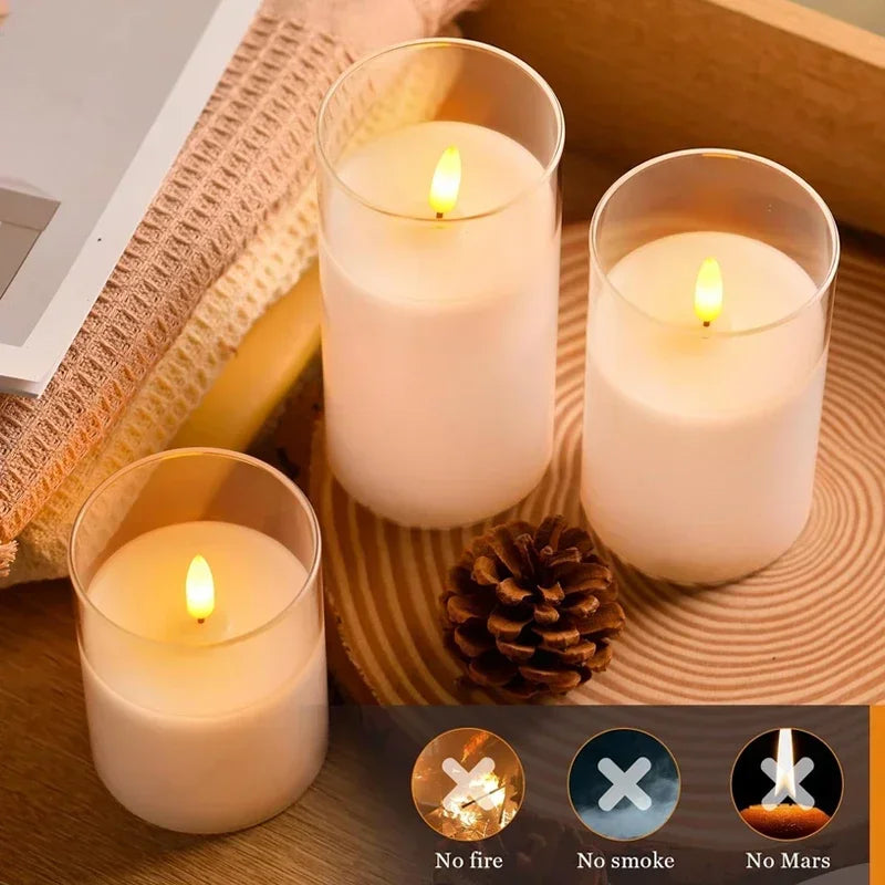 Warm Flickering Holiday Candles