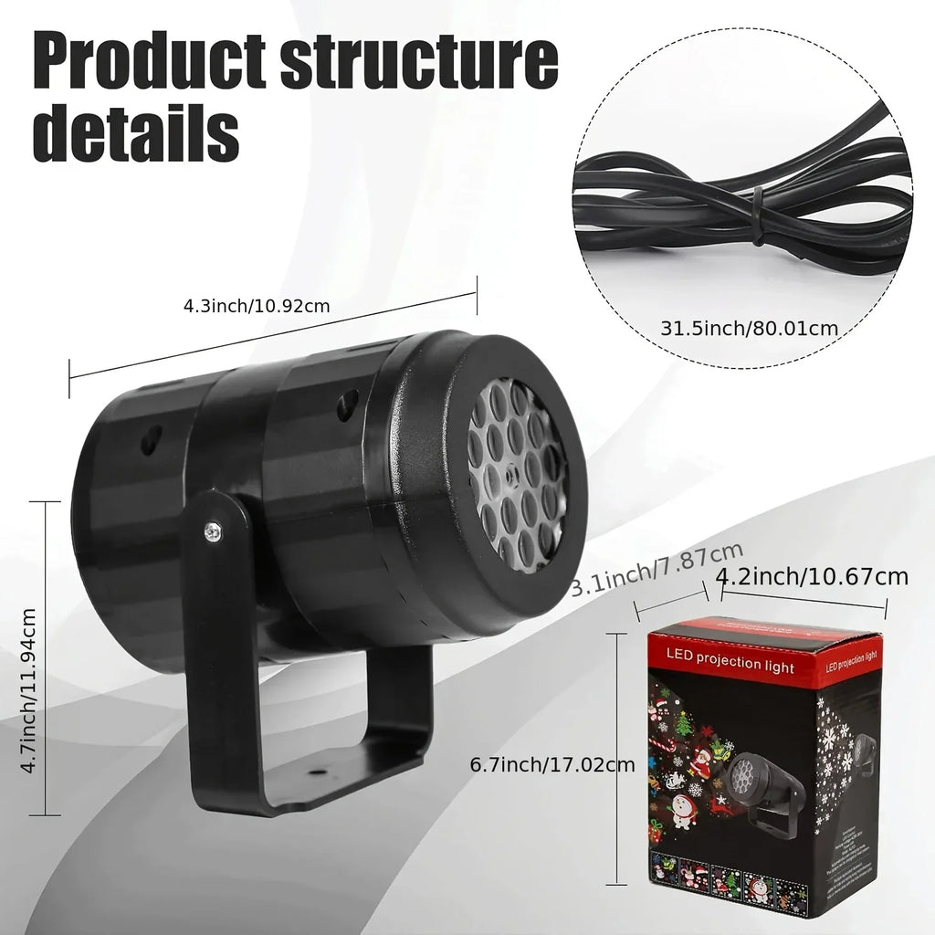 Festive Christmas Pattern Projector