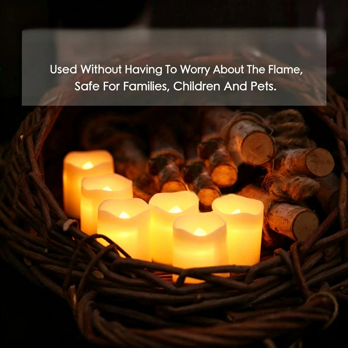 Warm Flickering Holiday Candles