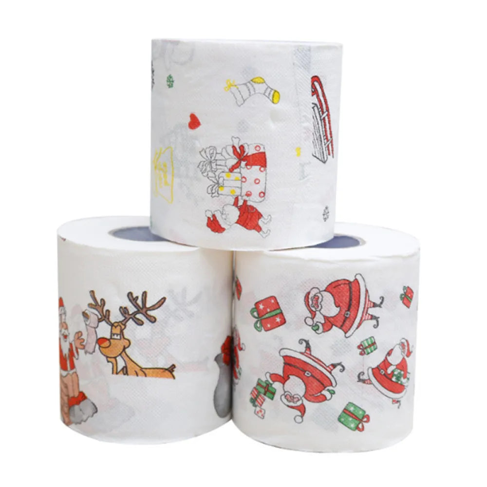 Christmas Paper Festival Theme Printed Wood Pulp