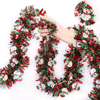 Christmas Tinsel Garland Wreath