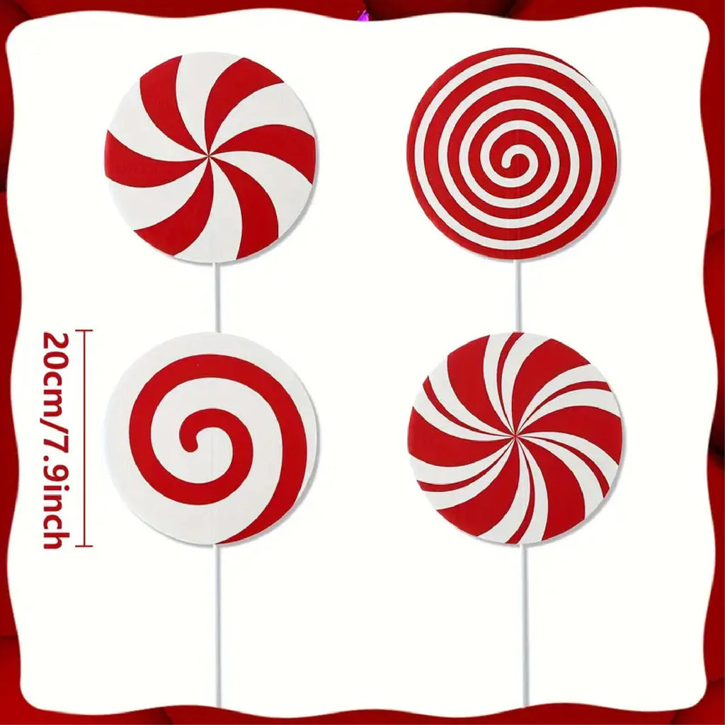 Candy Cane Swirl Tree Topper
