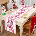 Santa Claus Christmas Table Runner Flag Noel