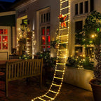Santa Claus Climbing Ladder Outdoor Christmas Decoration