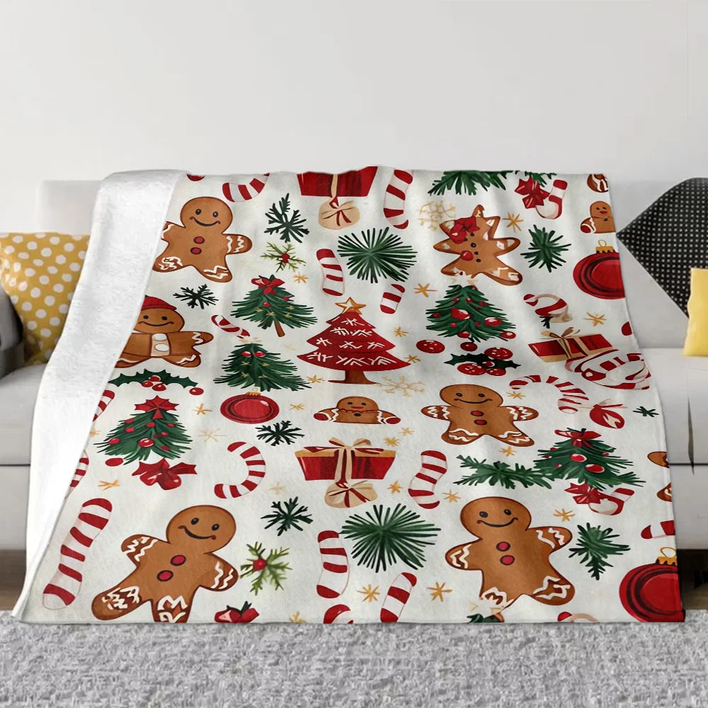 Gingerbread Wonderland Throw Blanket