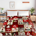 Christmas Pattern Throw Flannel Blanke