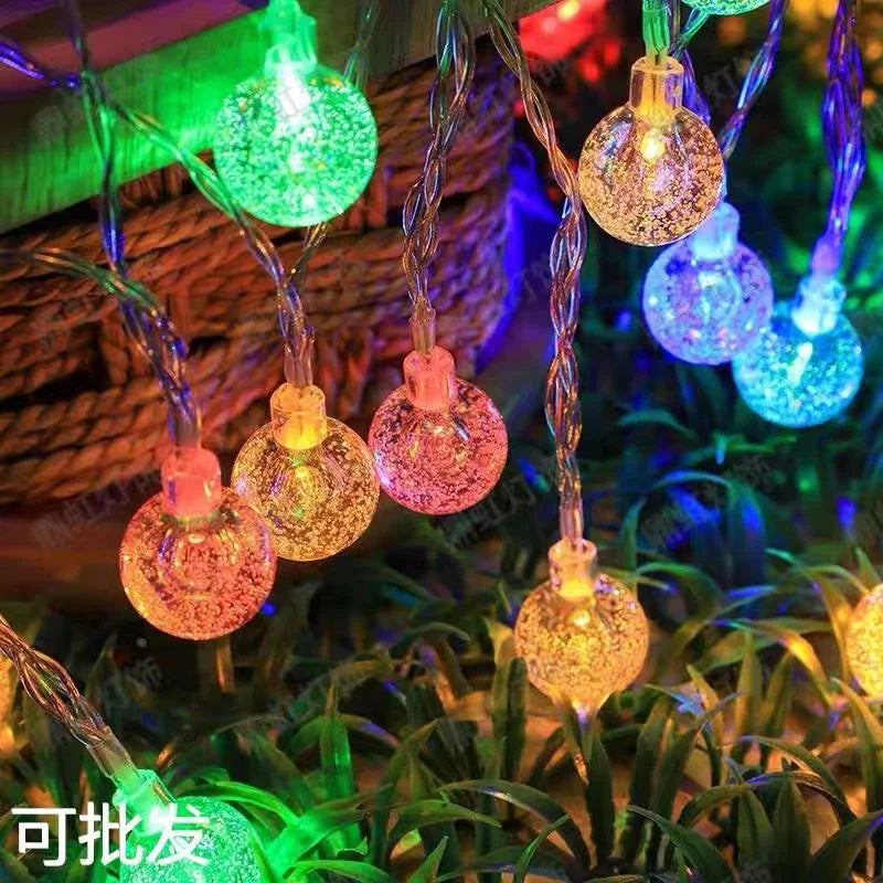 Crystal Ball Christmas String Lights