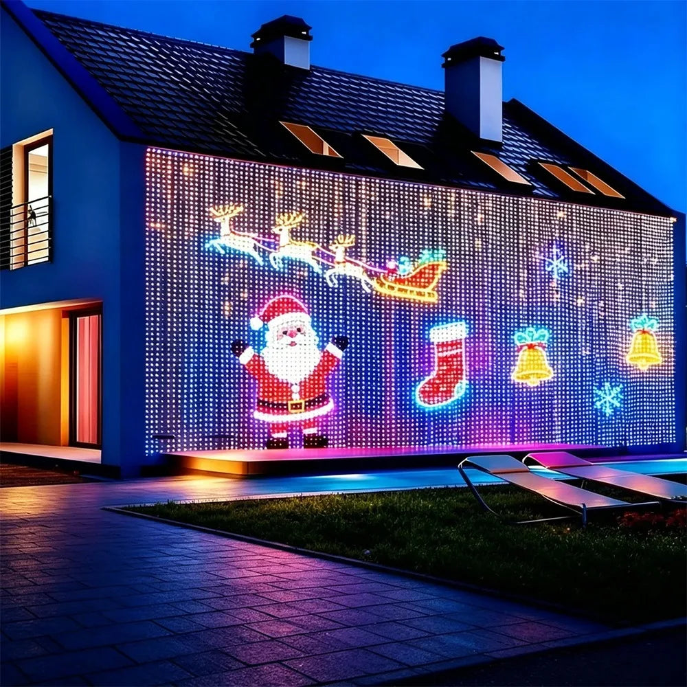 App Controlled Christmas Curtain Lights
