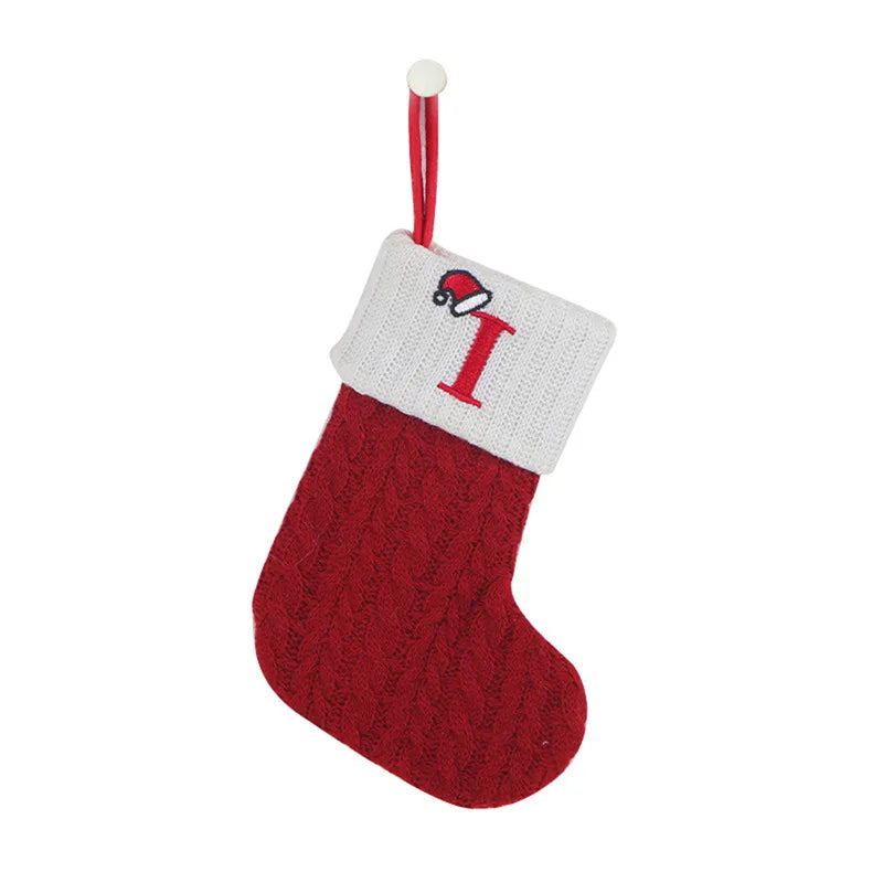 Knit Snowflake Christmas Stockings