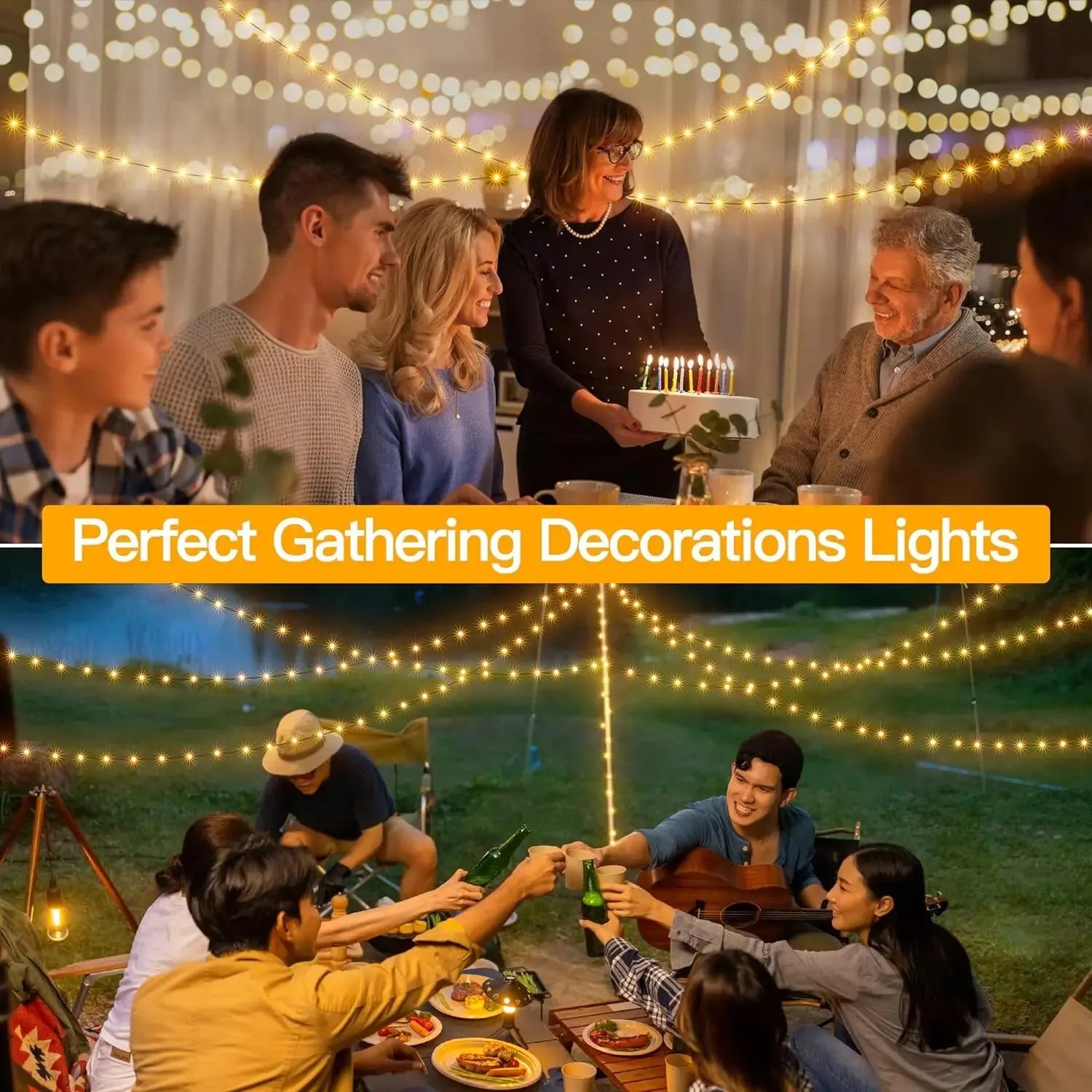 Remote Waterproof Christmas Fairy Lights