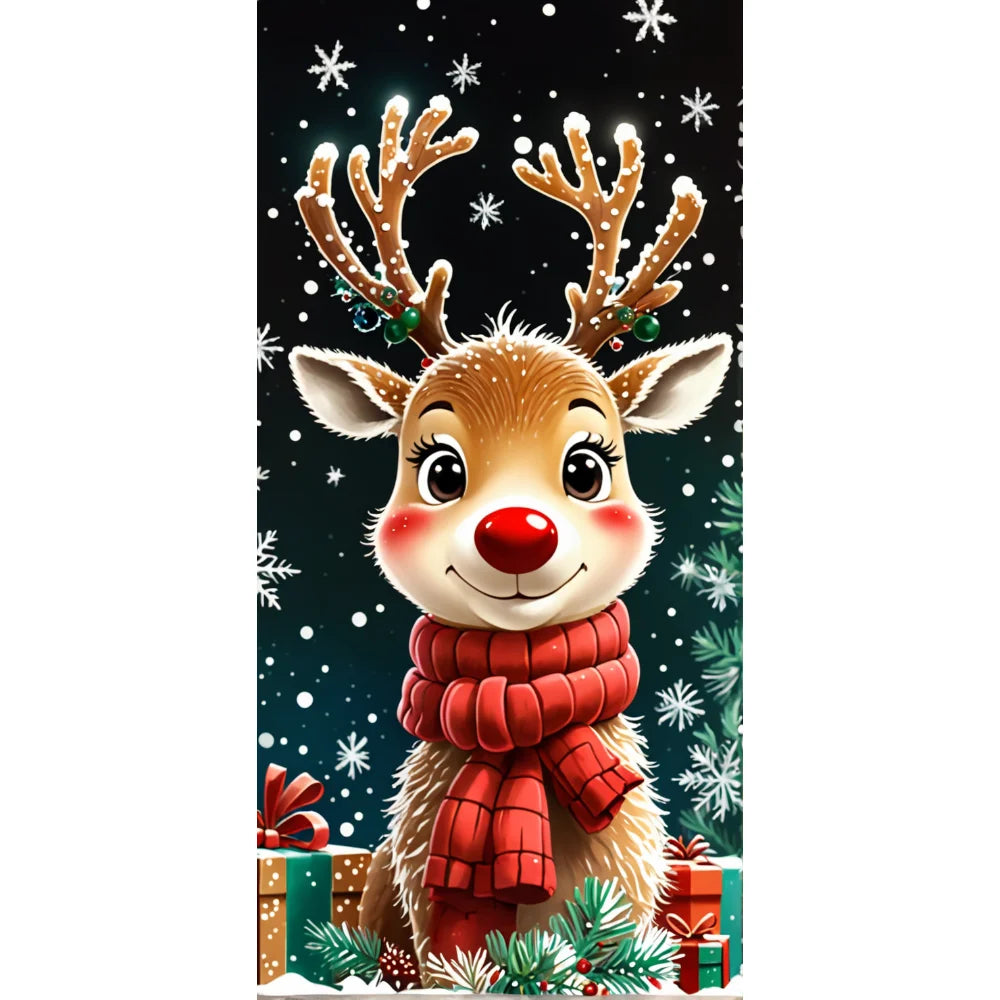 Christmas Cartoon Door Banner