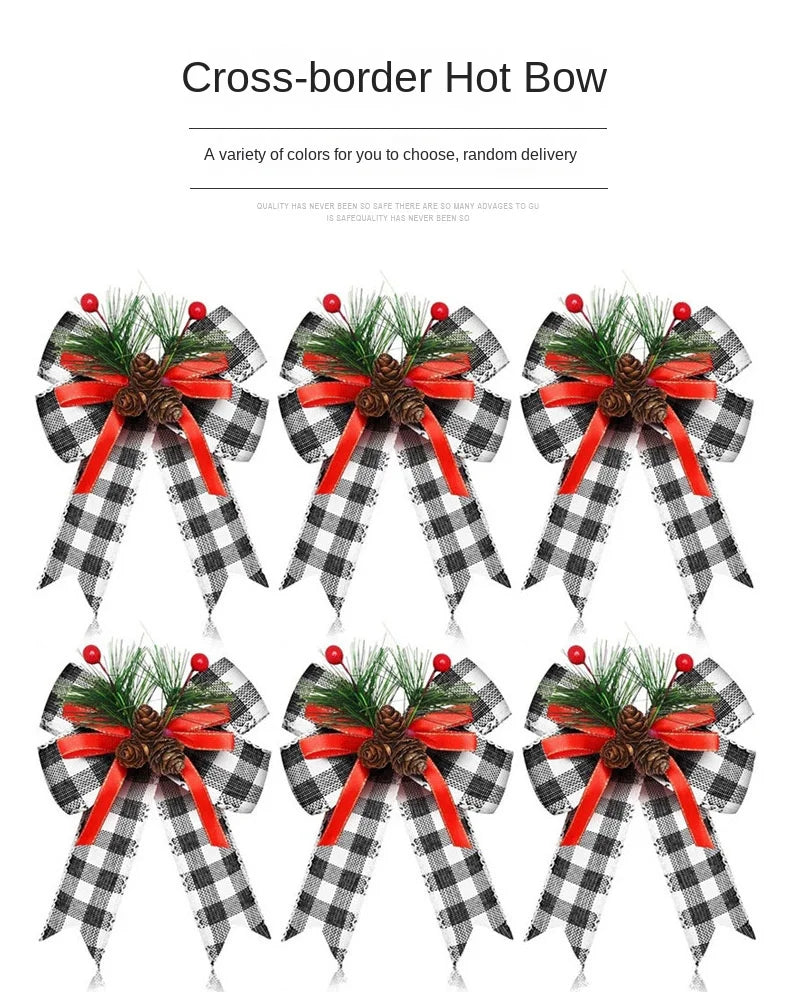 Pack Large Christmas Tree Topper Bow DIY