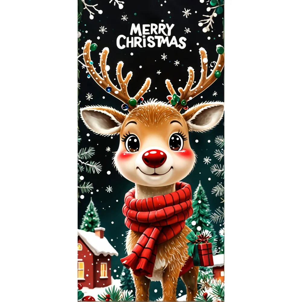 Christmas Cartoon Door Banner