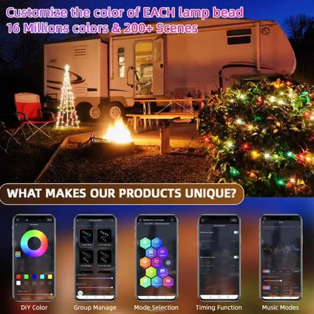 RGBIC Lighting Bluetooth Music Dream Color Christmas