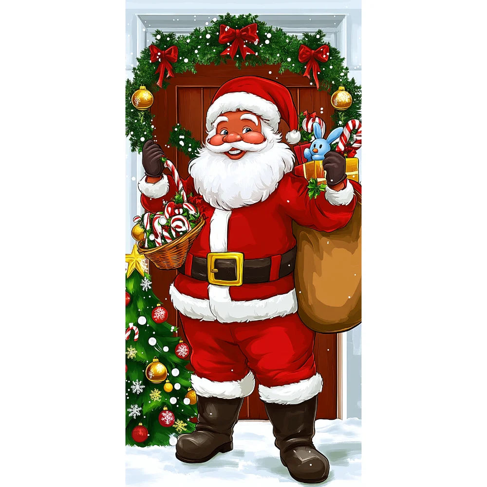 Christmas Cartoon Door Banner