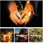 Solar Christmas Path Garland Lights