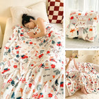 Snuggly Christmas Flannel Throw