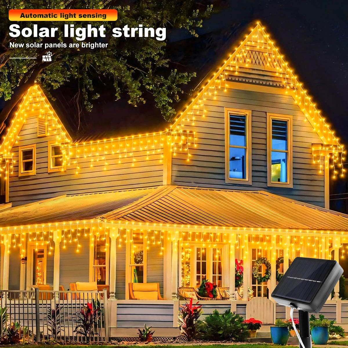 Twinkling Christmas Curtain Lights