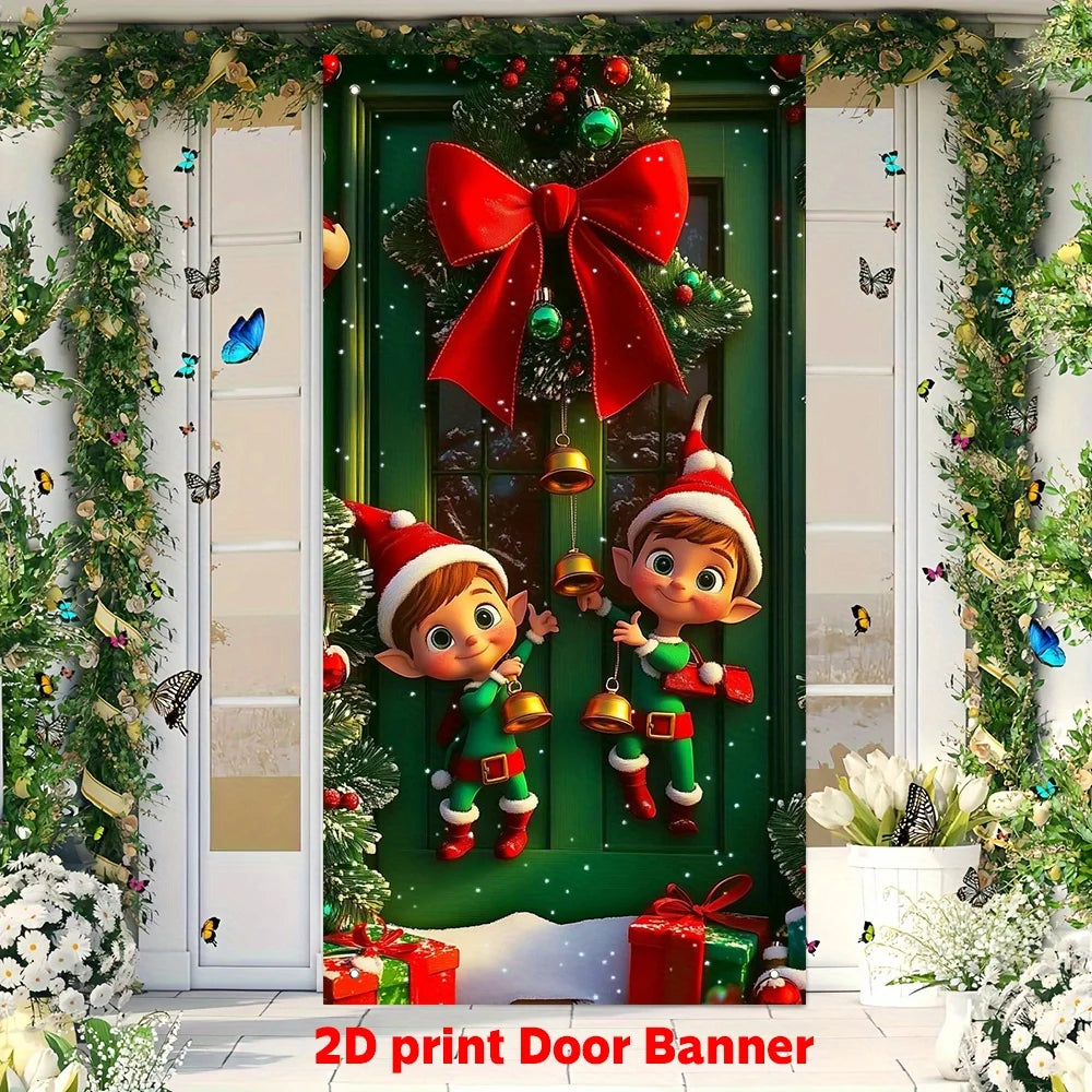 Christmas Cats Door Banner