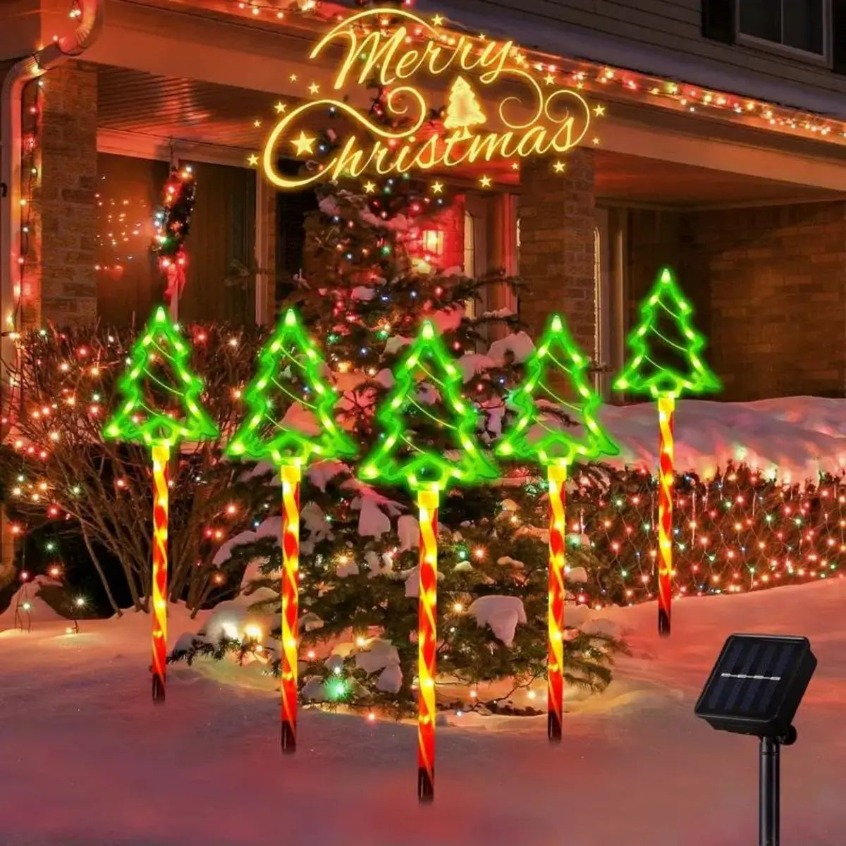 Solar Candy Christmas Pathway Lights