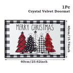 Christmas Door Mat Santa Claus Carpet Merry